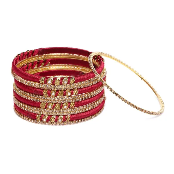 Multicolor_Traditional_Silk_Thread_Multicolour_Bangles_With_Sparkling_Rhinestones_Embellished_Metallic_Bangles_Pack_Of_6_Sets_Colour_For_Women_And_Girls