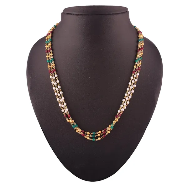 Multicolor_Delicate_Layered_Wedding_Jewellery_Gold,_Ruby_Emerald_And_Pearl_Jaipuri_Ganthan_Mala_Choker_Necklace_For_Women_And_Girls_Pack_Of_1