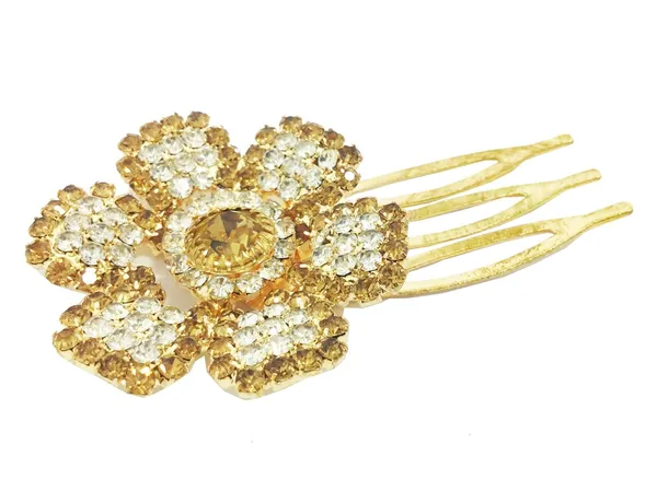 Premium_Hair_Jewellery_Golden_Flower_Small_Size_French_Combs_Jooda_For_Girls_And_Women_Pack_Of_2