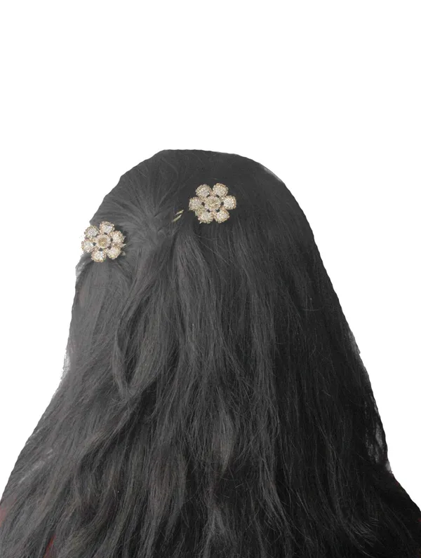 Premium_Hair_Jewellery_Golden_Flower_Small_Size_French_Combs_Jooda_For_Girls_And_Women_Pack_Of_2