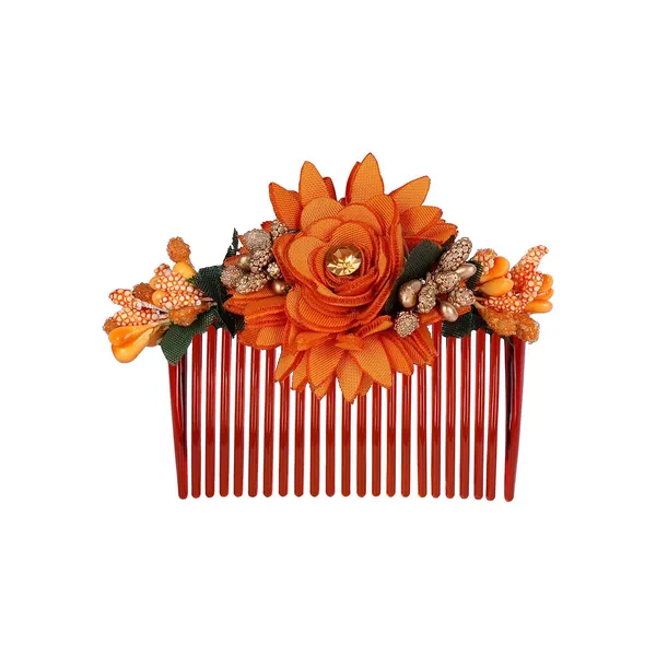 Multicolor_Multicolor_Pack_Of_3_Acrylic_Comb_Indo_Western_Fancy_Hair_Clip/Side_Pin/Comb_Pin/Jooda_Pin_Hair_Accessories_With_Cloth_Flower_For_Women_And_Girls_Pack_Of_3_|_Gifting_For_Karwachauth_|