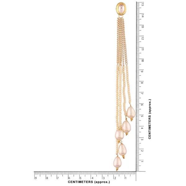 White_Delicate_Chain_And_Pearl_Tassle_Dangle_Drop_Earrings
