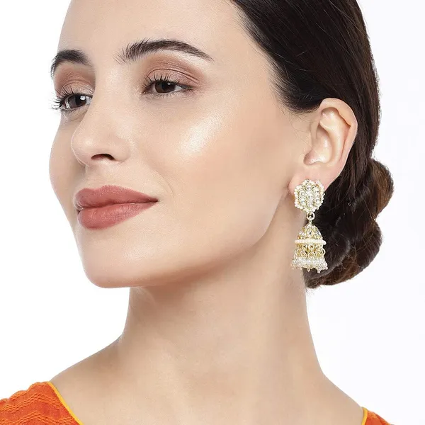 Gold_Presents_Traditional_Gold_Plated_Kundan_And_Pearls_Small_Size_Jhumki_Earrings_For_Women_And_Girls_|_Elegant_Gold_&_White_Jhumkas_|_Perfect_Gifting_For_Karwachauth_&_Special_Occasions_|_Pair_Of_1