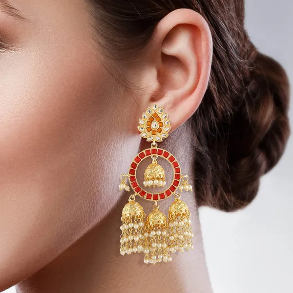 Gold_Plated_Traditional_Bahubali_Style_Jhumki_Earrings_For_Women