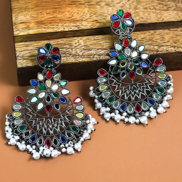 Multicolor_Silver-Plated_Chandbali_Earrings_|_Antique_Festive_Jewellery_For_Women_|_Perfect_For_Navratri,_Weddings_&_Indian_Ethnic_Outfits_|_(Silver2)