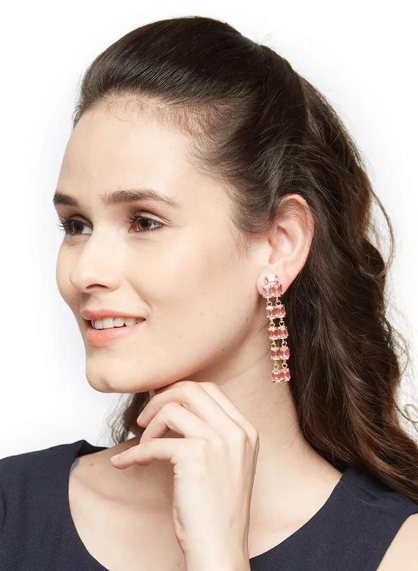 Pink_Stylish_Crystal_Dangle_Earrings_For_Women_And_Girls