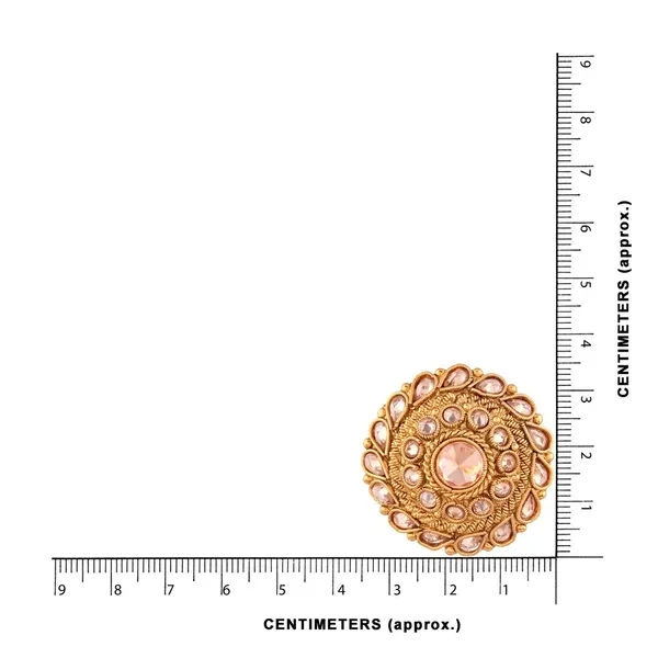 Gold_Plated_Traditional_Rhinestones_Embellished_Circular_Shape_Design_Stud_Earrings_With_Push_Back_Closure_For_Women_And_Girls_Pack_Of_1_Pair