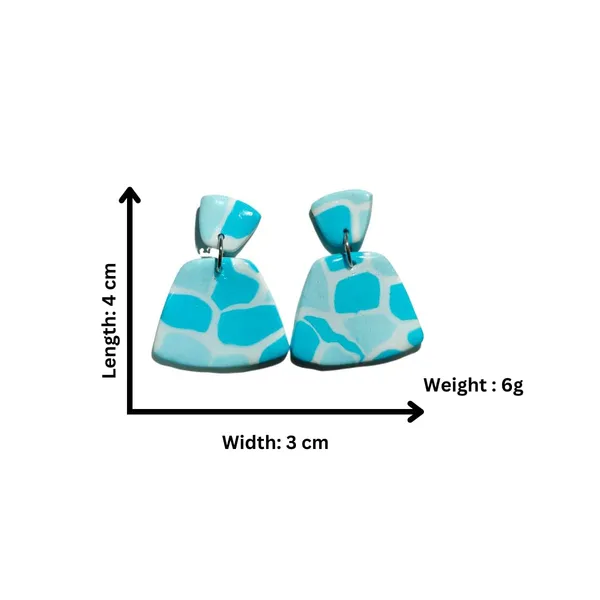Blue_Stunning_Fresh_Blue_And_White_Textured_Statement_Dangle_Earrings/Geometrical_Handmade_Polymer_Clay_Earrings_For_Women