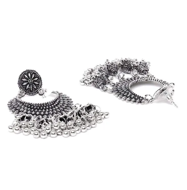 Silver_Silver_Plated_Antique_Jewellery_Inspired_Chandbali_Style_Oxidized_Dangle_Earrings_With_Small_Jhumki_Drops_For_Women_And_Girls_Pack_Of_1_Pair