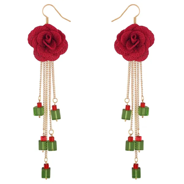 Red_Rose,_Green_Cyrstal_Brass_Earrings_For_Women