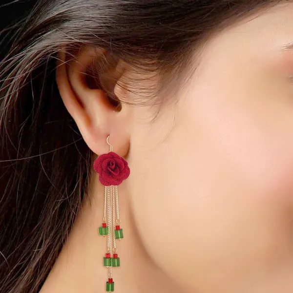 Red_Rose,_Green_Cyrstal_Brass_Earrings_For_Women