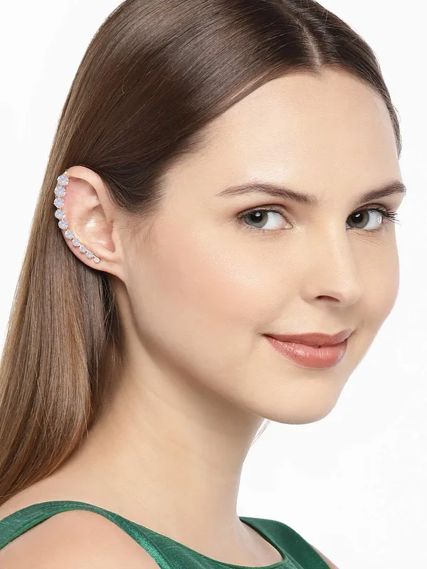 Gold_Plated_Contemporary_American_Diamond_Embellished_Delicate_Light_Weighted_Ear_Cuffs_With_Clip_On_Closure_For_Women_And_Girls_(Pack_Of_1)