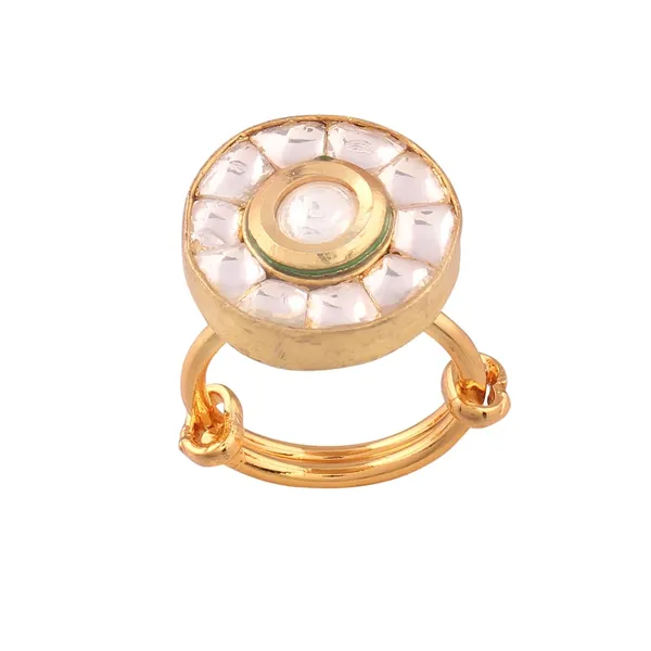 Gold_Plated_Round_Shaped_Kundan_Jadau_Finger_Ring_For_Women