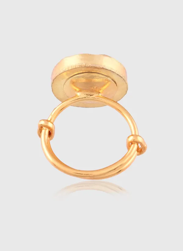 Gold_Plated_Round_Shaped_Kundan_Jadau_Finger_Ring_For_Women