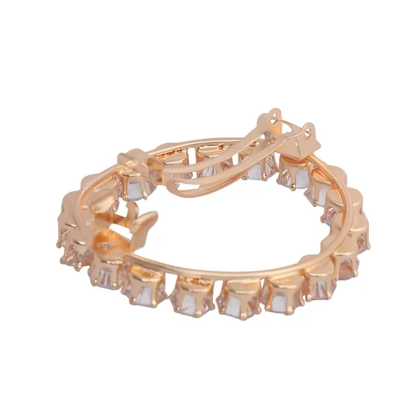 Gold_Ethnic_Rose_Gold_-_Toned_American_Diamond_Stone_Studded_Handcrafted_Delicate_French_Barrette/Hair_Pin/Hair_Clip_For_Women_And_Girls_Pack_Of_1