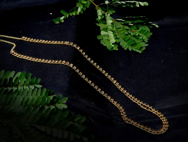 Gold_2_Line_Stone_Brass_Waist_Hoop_Waistbelt/Kamarband_For_Women