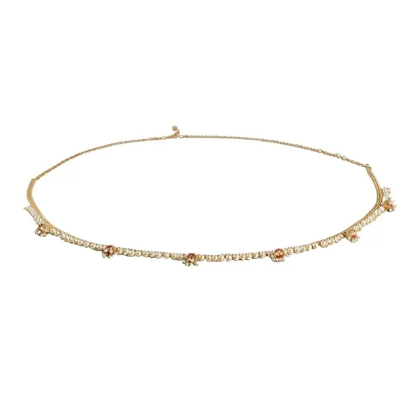Gold_Women_White_&_Gold_Plated_Pearls_Kamarband_-_Brass