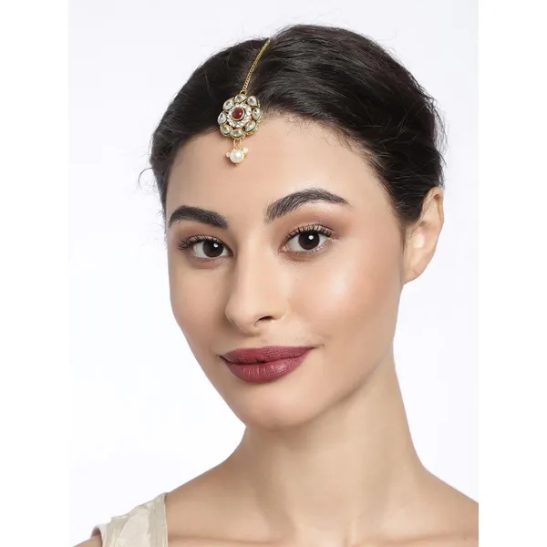 Gold_Plated_Traditional_Vilandi_Kundan_And_Ruby_Stone_Embellished_Floral_Design_Statement_Maang_Tika/Maang_Tikka_For_Women_And_Girls_|_Wedding_Jewellery_For_Girls_Pack_Of_1