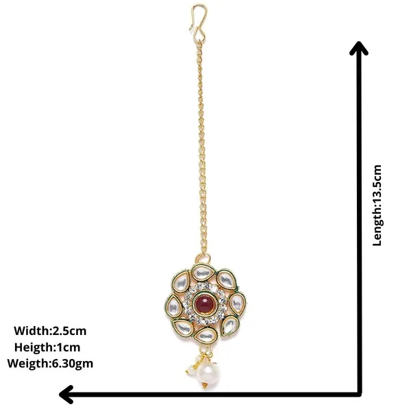 Gold_Plated_Traditional_Vilandi_Kundan_And_Ruby_Stone_Embellished_Floral_Design_Statement_Maang_Tika/Maang_Tikka_For_Women_And_Girls_|_Wedding_Jewellery_For_Girls_Pack_Of_1