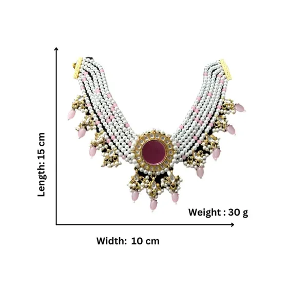 Pink_Gold_Plated_Ethnic_Kundan_And_Pearls_Embellished_Statement_Pink_Choker_Set_With_Earrings_And_Maang_Tikka_For_Women_And_Girls