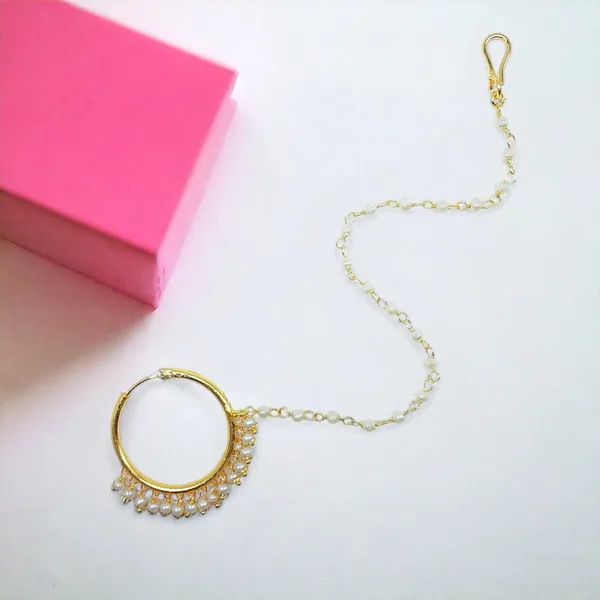 Gold_Plated_Traditional_Medium_Size_Piercing_Delicate_Nose_Ring/Nath_With_Pearls_Chain_For_Women_And_Girls_Pack_Of_1