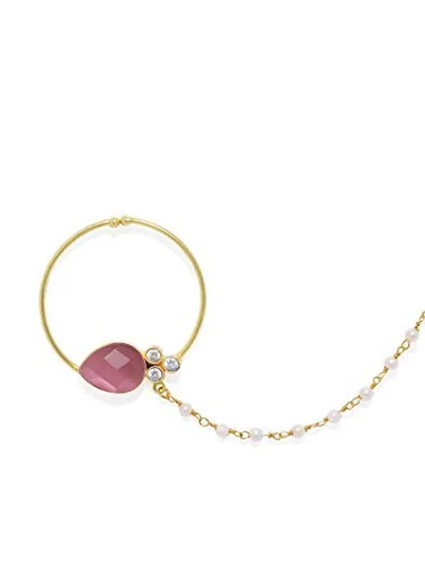 Gold_Plated_Ruby_Stone_Nose_Ring_With_Chain
