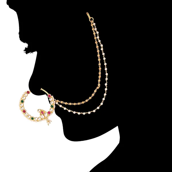 Bridal_Jadau_Kundan_Nose_Ring_With_Chain