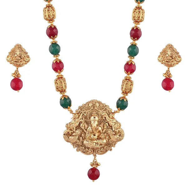 Multicolor_Ethnic_Ganesh_Temple_Necklace_Set_With_Ruby_And_Emrald_For_Women