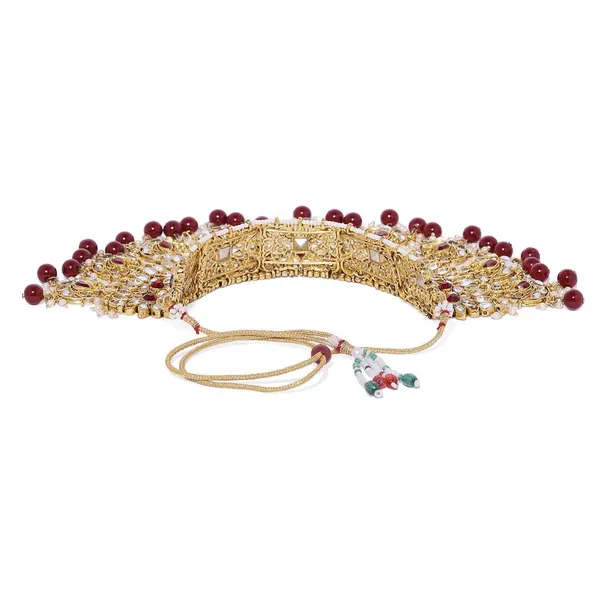 Gold_Plated_Traditional_Kundan_And_Ruby_Stones_Embellished_Statement_Bridal_Necklace_Jewellery_Set_With_Pair_Of_Earrings_And_Maang_Tika_For_Women