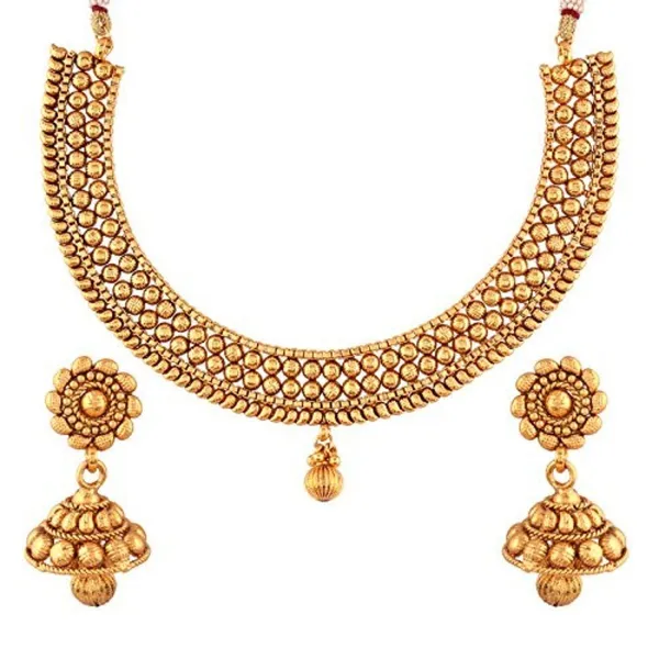 Gold_Plated_Traditional_Rajwadi_Jewellery_Inspired_Antique_Finish_Necklace_Set_With_Floral_Design_Jhumki_Earrings_For_Women_And_Girls_Pack_Of_1