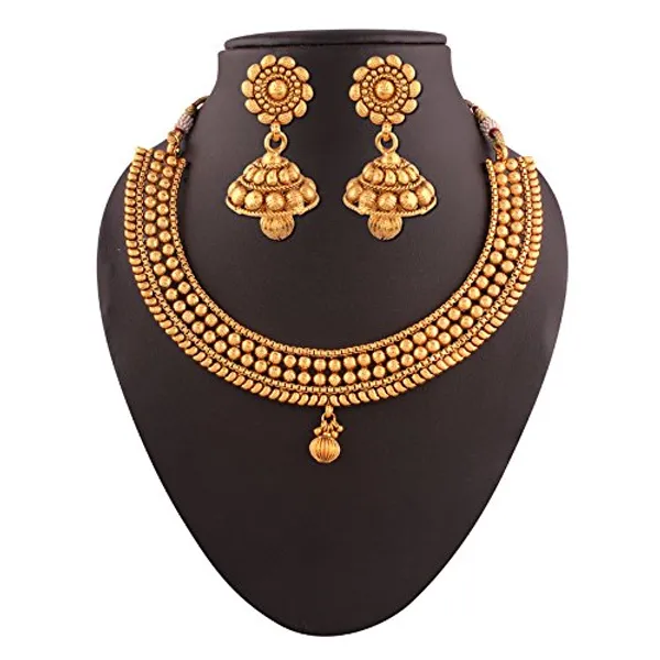 Gold_Plated_Traditional_Rajwadi_Jewellery_Inspired_Antique_Finish_Necklace_Set_With_Floral_Design_Jhumki_Earrings_For_Women_And_Girls_Pack_Of_1