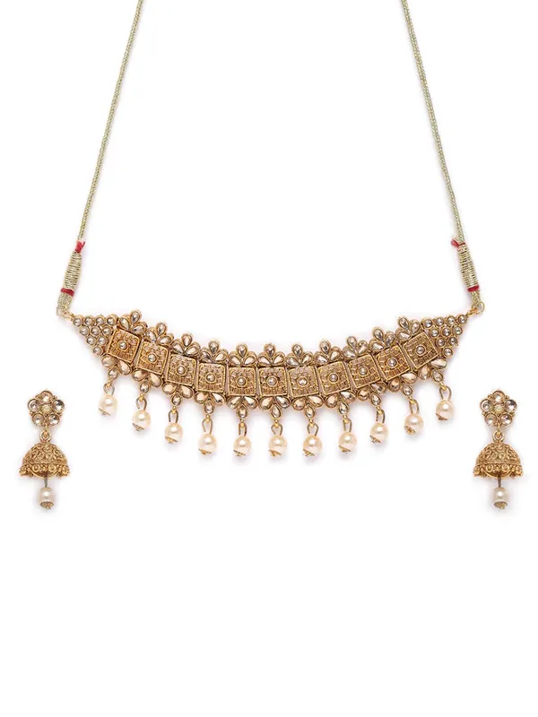 Gold_Plated_Handcrafted_Embellished_Lightweight_Necklace_With_Earring_Set_For_Women_And_Girls_Set_Of_1