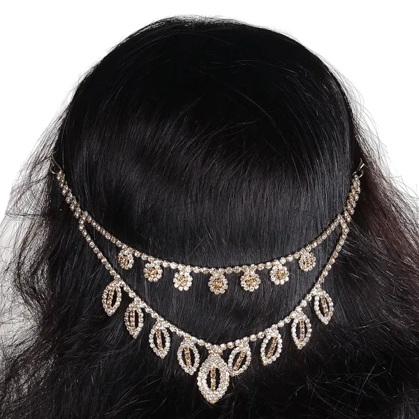 Gold_Plated_Beautiful_Traditional_Women'S_Wedding_Hair_Accessories_With_Lct_Stones