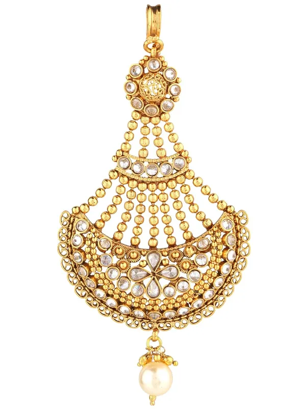 Gold_Plated_High_Antique_Gold_Traditional_Jhoomar_Passa/Festive_Party_Look_For_Women_And_Girls_Pair_Of_1