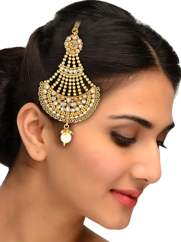 Gold_Plated_High_Antique_Gold_Traditional_Jhoomar_Passa/Festive_Party_Look_For_Women_And_Girls_Pair_Of_1