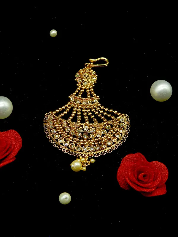 Gold_Plated_High_Antique_Gold_Traditional_Jhoomar_Passa/Festive_Party_Look_For_Women_And_Girls_Pair_Of_1