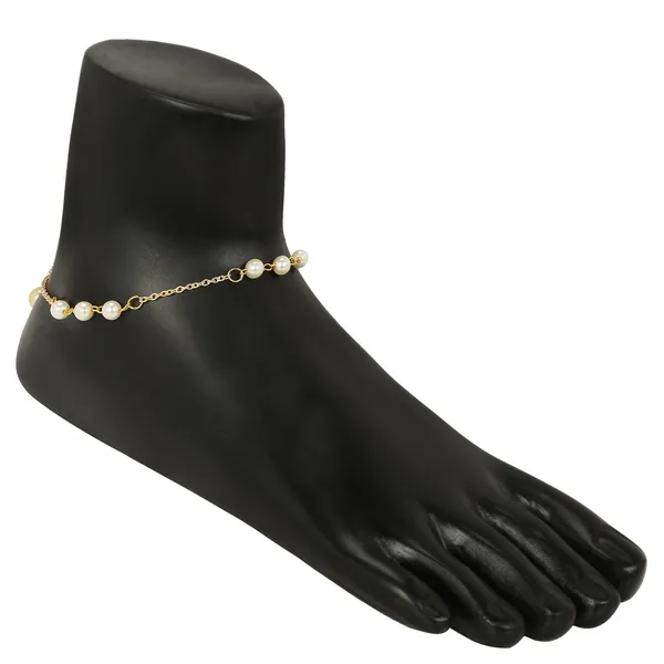 Gold_Plated_Traditional_Delicate_Light_Weighted_Chain_Anklet_Payal_Embellished_With_Pearls_And_Secure_With_Lobster_Hook_For_Women_And_Girls_Pack_Of_1