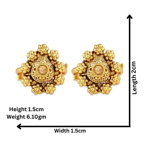 Gold_Color_Copper_Material_Traditional_Tilak_Shaped_Toe_Ring_For_Women_And_Girls_Pair_Of_1