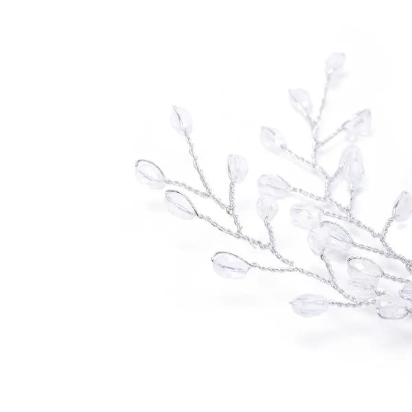 Silver_Plated_Crystals_Floral_Beaded_Bridal_Wedding_Hair_Styling_Tiara_Comb_Indo_Western_Fancy_Hair_Clip/Side_Pin/Comb_Pin/Jooda_Pin_Hair_Accessories_With_Pearls_For_Womens_&_Girls