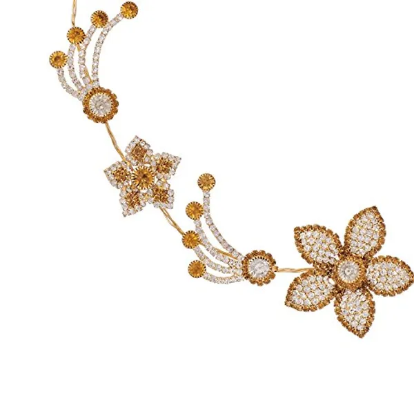 Gold_&_White_Wedding_And_Party_Fancy_Rhinestones_Tiara_With_Pin_For_Women_&_Girls