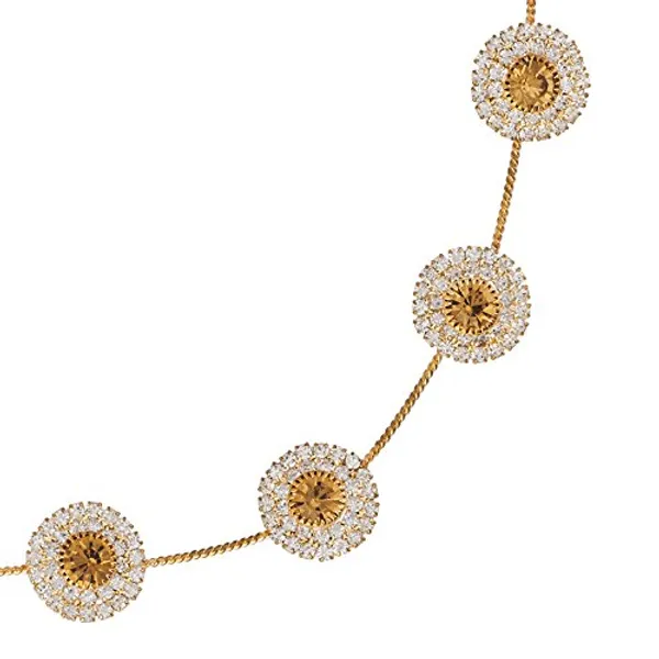Gold_&_White_Wedding_And_Party_Fancy_Tiara_With_Pin_Hair_Accessories_For_Women_&_Girls