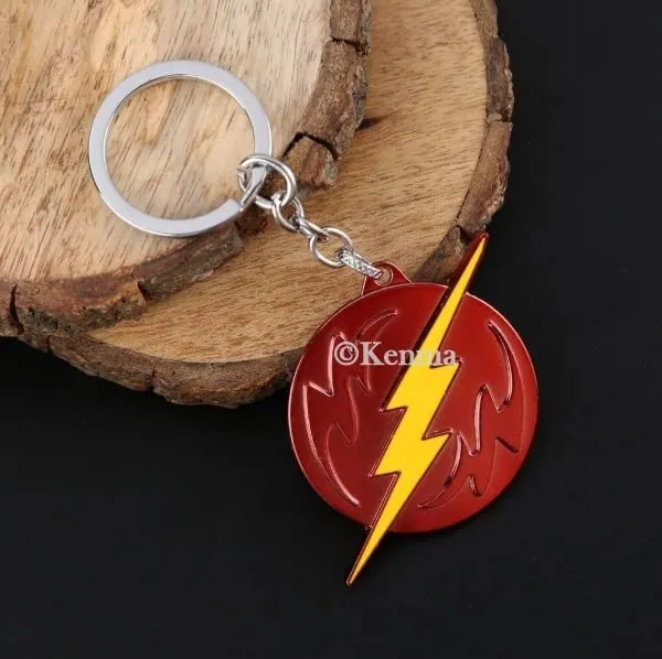 Flash_Logo_Superhero_Metal_Keychain
