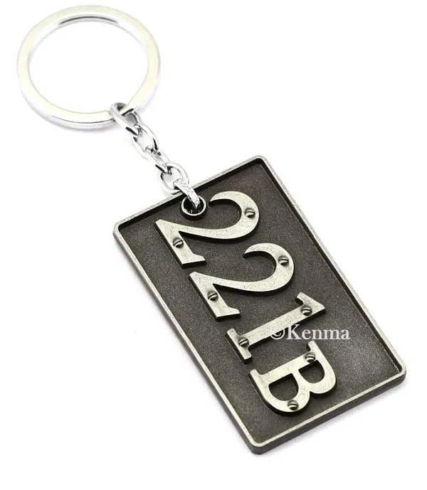 Sherlock_Holmes_221B_London_Address_Metal_Keychain