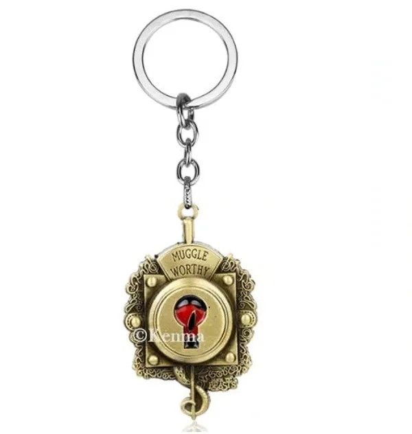 Golden_Hp_Fantastic_Beasts_Muggle_Worth_Metal_Keychain