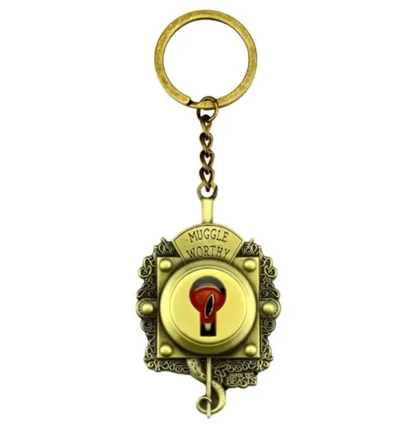Golden_Hp_Fantastic_Beasts_Muggle_Worth_Metal_Keychain