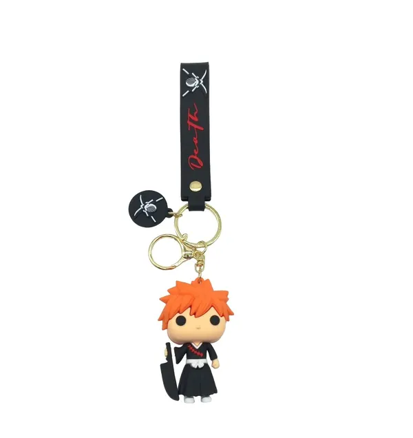Anime_Bleach_Ichigo_Kurasaki_Model_A_Silicone_Keychain_With_Lanyard