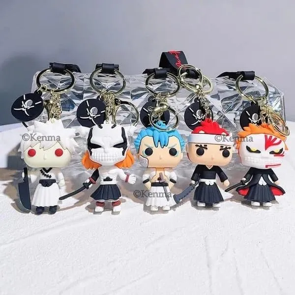 Anime_Bleach_Ichigo_Kurasaki_Model_A_Silicone_Keychain_With_Lanyard