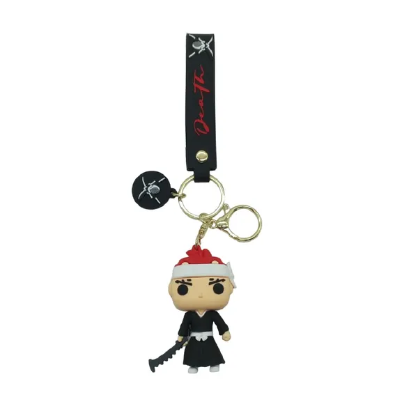 Anime_Bleach_Renji_Abarai_Silicone_Keychain_With_Lanyard