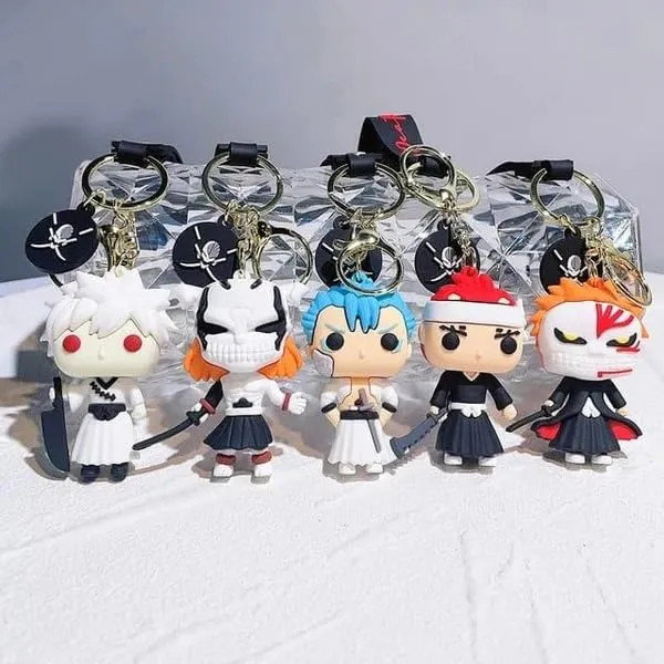 Anime_Bleach_Renji_Abarai_Silicone_Keychain_With_Lanyard