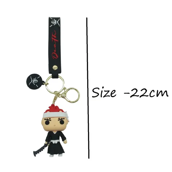 Anime_Bleach_Renji_Abarai_Silicone_Keychain_With_Lanyard